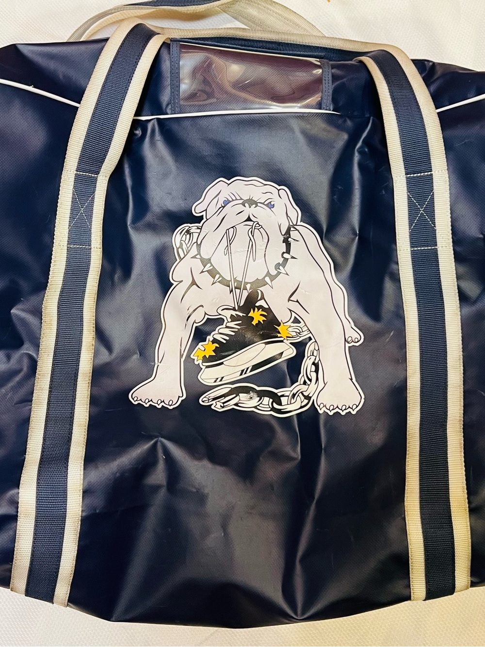 Preowned Hockey Warrior W/ Ice Dogs Logo Bag - Youth Size 27”x15”x15”